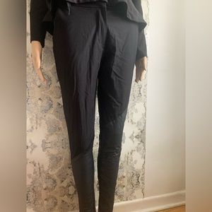 DRESS PANTS REAL LEATHER DETAIL !